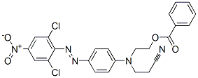 CAS 登录号：37672-70-1， 2-[2-氰基乙基-[4-(2,6-二氯-4-硝基苯基)偶氮苯基]氨基]乙基苯甲酸酯