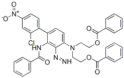 CAS#: 37672-74-5, N-[5-[Bis[2-(Benzoyloxy)Ethyl]Amino]-2-[2-(2-Chloro-4-Nitrophenyl)Diazenyl]Phenyl]-Benzamide