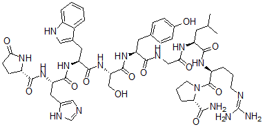 CAS 登录号：37783-52-1， 9-L-脯氨酰胺-10-去甘氨酰胺-促黄体激素-释放因子