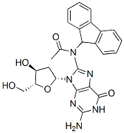 CAS#: 37819-60-6, N-[2-Amino-9-[(4S,5R)-4-Hydroxy-5-(Hydroxymethyl)Oxolan-2-Yl]-6-Oxo-3H-Purin-8-Yl]-N-(9H-Fluoren-2-Yl)Acetamide