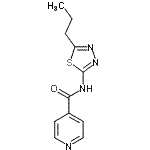 CAS 登录号：378207-05-7， N-(5-丙基-1,3,4-噻二唑-2-基)异烟酰胺