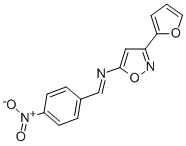 CAS 登录号:37853-17-1, N-(3-呋喃-2-基-1,2-恶唑-5-基)-1-(4-硝基苯基)甲亚胺