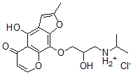 CAS#: 37855-81-5, [2-Hydroxy-3-(4-Hydroxy-2-Methyl-5-Oxofuro[3,2-g]Chromen-9-Yl)Oxypropyl]-Propan-2-Ylazanium Chloride