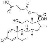 CAS 登录号:3800-86-0, (11B,16A)-21-(3-羧基-1-氧代丙氧基)-9-氟-11,17-二羟基-16-甲基-孕甾-1,4-二烯-3,20-二酮