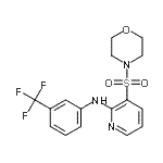 CAS 登录号：38025-96-6， 3-(4-吗啉基磺酰基)-N-[3-(三氟甲基)苯基]-2-吡啶胺