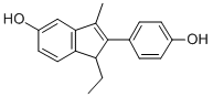 CAS 登录号：38028-27-2， 1-乙基-2-(4-羟基苯基)-3-甲基-1H-茚-5-醇