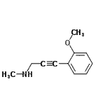 CAS 登录号：380429-11-8， 3-(2-甲氧基苯基)-N-甲基-2-丙炔-1-胺