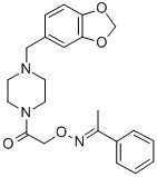 CAS#: 38063-85-3, Acetophenone O-((4-(3,4-Methylenedioxybenzyl)-1-Piperazin-1-Yl)Carbonylmethyl)Oxime