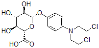 CAS 登录号：38099-65-9， (2S,3S,4S,5R,6S)-6-[4-[二(2-氯乙基)氨基]苯氧基]-3,4,5-三羟基四氢吡喃-2-羧酸