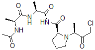 CAS#: 38104-40-4, (2S)-N-[(2S)-2-[[(2S)-2-Acetamidopropanoyl]Amino]Propanoyl]-1-[(2S)-4-Chloro-3-Oxobutan-2-Yl]Pyrrolidine-2-Carboxamide