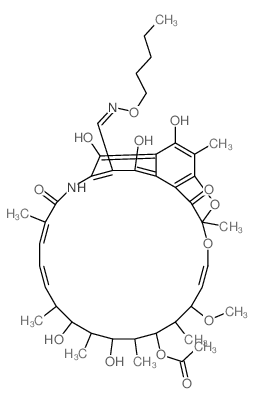 CAS#: 38128-84-6, 3-(((pentyloxy)imino)methyl)-Rifamycin