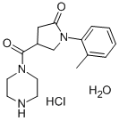 CAS 登录号：38160-12-2， 1-(2-甲基苯基)-4-(哌嗪-1-羰基)吡咯烷-2-酮盐酸盐