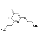 CAS 登录号：38249-46-6， 6-丙氧基-2-丙基-4(1H)-嘧啶酮