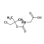 CAS 登录号：38254-31-8， N-{[(1-氯-2-甲基-2-丙基)氧基]羰基}甘氨酸
