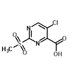CAS 登录号：38275-34-2， 5-氯-2-(甲基磺酰基)-4-嘧啶羧酸