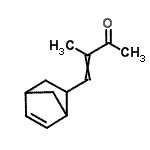 CAS 登录号：38284-38-7， 4-(双环[2.2.1]庚-5-烯-2-基)-3-甲基-3-丁烯-2-酮