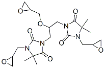 CAS 登录号：38304-52-8， 3-[3-[4,4-二甲基-3-(环氧乙烷-2-基甲基)-2,5-二氧代咪唑烷-1-基]-2-(环氧乙烷-2-基甲氧基)丙基]-5,5-二甲基-1-(环氧乙烷-2-基甲基)咪唑烷-2,4-二酮