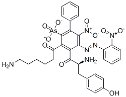 CAS 登录号：38337-12-1， (2S)-3-[(3Z)-3-[(4-砷苯基)亚肼基]-4-氧代-1-环己-1,5-二烯基]-2-[6-[(2,4-二硝基苯基)氨基]己酰氨基]丙酸