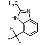 CAS 登录号：384-32-7， 2-甲基-4-(三氟甲基)-1H-苯并咪唑