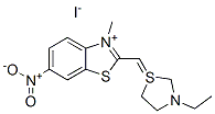 CAS#: 38586-42-4, 2-[(Z)-(3-Ethyl-1,3-Thiazolidin-2-Ylidene)Methyl]-3-Methyl-6-Nitro-2H-1,3-Benzothiazol-1-Ium Iodide