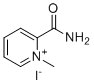 CAS 登录号：3861-69-6， 1-甲基吡啶-1-鎓-2-甲酰胺碘化物