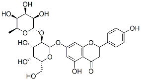 CAS#: 38664-96-9, 7-[(2S,3R,4S,5S,6R)-4,5-Dihydroxy-6-(Hydroxymethyl)-3-[(2S,3R,4R,5R,6S)-3,4,5-Trihydroxy-6-Methyloxan-2-Yl]Oxyoxan-2-Yl]Oxy-5-Hydroxy-2-(4-Hydroxyphenyl)Chroman-4-One