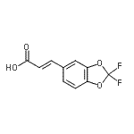 CAS 登录号：387350-55-2， (2E)-3-(2,2-二氟-1,3-苯并二氧戊环-5-基)丙烯酸
