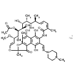 CAS 登录号：38776-75-9， (2S,12Z,14E,16S,17S,18R,19R,20R,21S,22R,23S,24E)-21-(乙酰氧基)-5,6,9,17,19-五羟基-23-甲氧基-2,4,12,16,18,20,22-七甲基-8-[(E)-[(4-甲基-1-哌嗪基)亚氨基]甲基]-2,7-(环氧[1,11,13]十五碳三烯基亚氨基)萘并[2,1-b]呋喃-1,11(2H)-二酮钠盐(1:1)