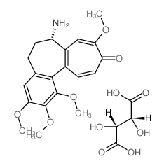 CAS#: 38838-25-4, (S)-7-amino-6,7-dihydro-1,2,3,9-tetramethoxy-Benzo[a]heptalen-10(5H)-one [R-(R*,R*)]-2,3-dihydroxybutanedioate (1:1)