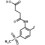 CAS 登录号：389609-83-0， 4-{[2-氟-5-(甲基磺酰基)苯基]氨基}-4-氧代丁酸