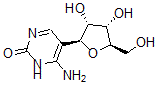 CAS 登录号：39030-19-8， 4-氨基-5-[(2S,3R,4S,5R)-3,4-二羟基-5-(羟基甲基)四氢呋喃-2-基]-3H-嘧啶-2-酮