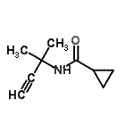 CAS 登录号：39080-04-1， N-(2-甲基-3-丁炔-2-基)环丙烷甲酰胺