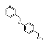 CAS 登录号：391608-80-3， (E)-N-(4-乙基苯基)-1-(3-吡啶基)甲亚胺