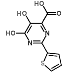 CAS#: 391680-79-8, 5,6-Dihydroxy-2-(2-Thienyl)-4-Pyrimidinecarboxylic Acid
