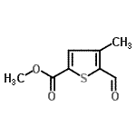 CAS 登录号：391936-75-7， 甲基5-甲酰基-4-甲基-2-噻吩羧酸酯