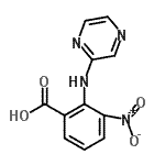 CAS 登录号：394655-21-1， 3-硝基-2-(2-吡嗪基氨基)苯甲酸