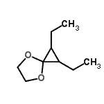 CAS 登录号：39522-79-7， 1,2-二乙基-4,7-二氧杂螺[2.4]庚烷