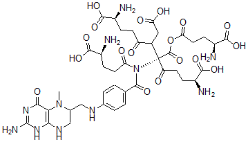 CAS#: 39555-46-9, 5-Methyltetrahydropteroylpentaglutamate