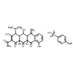 CAS 登录号：39649-76-8， 11A-氯-4-(二甲基氨基)-3,5,10,12A-四羟基-6-亚甲基-1,11,12-三氧代-1,4,4A,5,5A,6,11,11A,12,12A-十氢-2-并四苯甲酰胺4-甲基苯磺酸酯(1:1)