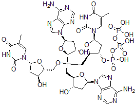 CAS 登录号：39726-35-7， 脱氧-(胸苷酰-腺苷酰-胸苷酰-腺苷酸)
