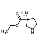 CAS 登录号：39739-37-2， 乙基3-氨基-3-吡咯烷羧酸酯