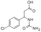 CAS 登录号：39773-45-0， 3-[(氨基羰基)氨基]-3-(4-氯苯基)丙酸
