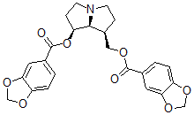 CAS#: 39818-19-4, [(1S,7R,8S)-7-(1,3-Benzodioxole-5-Carbonyloxymethyl)-2,3,5,6,7,8-Hexahydro-1H-Pyrrolizin-1-Yl] 1,3-Benzodioxole-5-Carboxylate