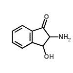 CAS 登录号：39819-79-9， 2-氨基-3-羟基-1-茚满酮