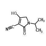 CAS#: 400081-61-0, 4-Hydroxy-1-Isopropyl-2-Oxo-2,5-Dihydro-1H-Pyrrole-3-Carbonitrile