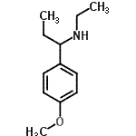 CAS 登录号：40023-81-2， N-乙基-1-(4-甲氧基苯基)-1-丙胺