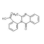 CAS 登录号：4005-06-5， 2-(2-甲基-4-氧代-3(4H)-喹唑啉基)苯甲酸