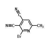 CAS 登录号：400752-08-1， 2-溴-6-甲基-3,4-吡啶二甲腈