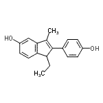 CAS#: 4009-55-6, 1-Ethyl-2-(4-Hydroxyphenyl)-3-Methyl-1H-Inden-5-Ol