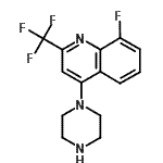 CAS 登录号：401567-86-0， 8-氟-4-(1-哌嗪基)-2-(三氟甲基)喹啉